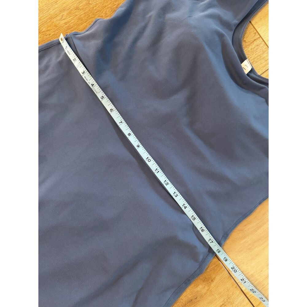 Elle Sport Blue Active Tank Dress Built In Bra Shorts Athleisure Medium - Picture 15 of 16